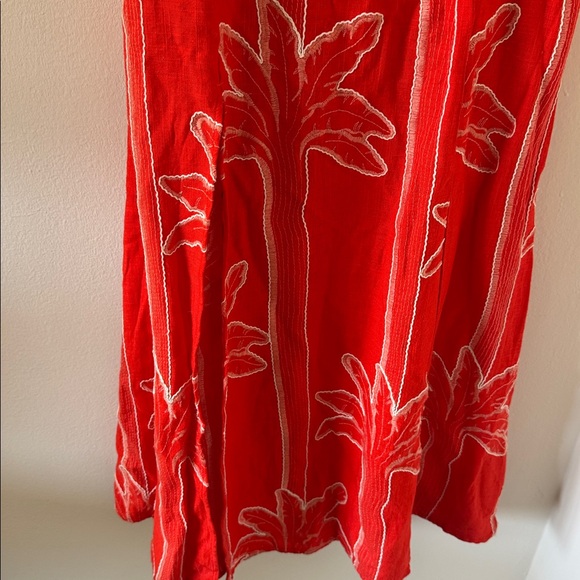 Maaji Lupine Embroidered Linen Midi Dress, Size Large, $252 - Picture 11 of 14